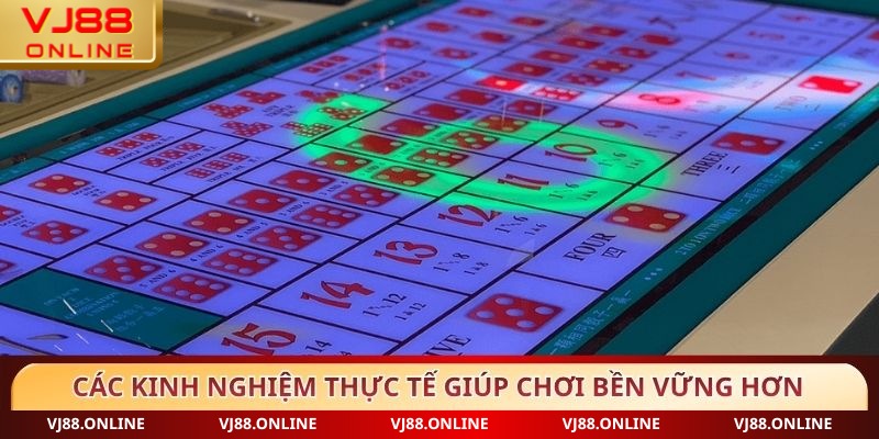 Các kinh nghiệm thực tế giúp chơi bền vững hơn